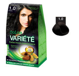 Variete Color Permanent Color Cream permanent coloring 1.0 Black 50g