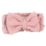 Pink microfiber hair band