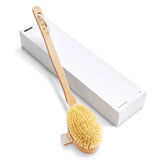 Dry body massage brush - tampico fiber version with the No.2P stick