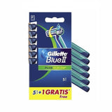 Blue II Plus Slalom disposable razors for men 6 pcs