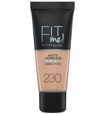 Fit Me Matte & Poreless Foundation matting face foundation 230 Natural Buff 30ml