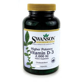 Vitamin D3 2000IU, dietary supplement, 60 capsules