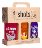 Shots! Cleaning pack Unisex shower gel set Pink in ch! 500ml + Neighbor Passat 500ml + Paris Blue 500ml