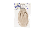 Natural Spa linen bath glove with gentle exfoliation