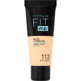 Fit Me Matte & Poreless Foundation 112 Soft Beige matting face foundation 30ml