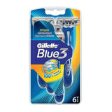 Blue 3 disposable razors for men 6 pcs