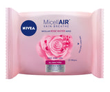 MicellAir Skin Breathe micellar wipes with rose water 25 pcs