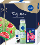 Fruity Melon roll-on antiperspirant set Invisible Black & White Fresh 50ml + refreshing shower gel Fresh Blends 300ml + lipstick Watermelon Shine 4.8g