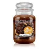 Large Coffee Shop scented candle with two wicks 652g