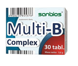 Multi-B Complex dietary supplement 30 tablets