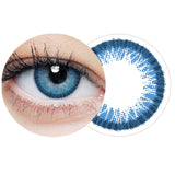 Clearcolor 1-day Light Blue colored contact lenses CL240 -2.25 10pcs