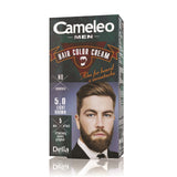 Men Hair Color Cream Hair dye beard and mustache 5.0 Light Brown 30ml