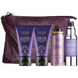 Caviar Transformation Kit set shampoo 40ml + conditioner 40ml + hairspray 43g + regenerating night serum 30ml + cosmetic bag