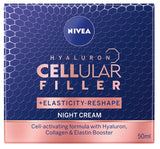 Hyaluron Cellular Filler + Elasticity Reshape anti-wrinkle night cream 50ml