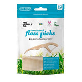 Natural Dental Floss Picks thread-toothpick 50 pcs