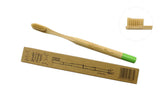 Soft bamboo green toothbrush