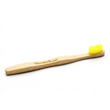 Children's bamboo toothbrush soft yellow