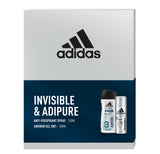 Invisible & AdiPure set antiperspirant spray 150ml + shower gel 3in1 250ml