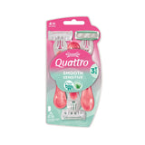 Quattro Smooth Sensitive disposable women's razors 3 pcs