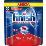 All in 1 Max dishwasher tablets 72 pieces regular