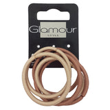 Hair bands without metal Beige 6 pcs