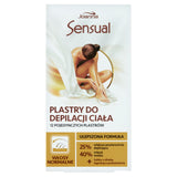 Sensual body depilatory patches for normal hair 12pcs + tube with soothing oil 10ml