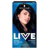 Live Intense Gel Color hair coloring in gel 1.4 Blueberry Black