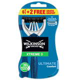 Xtreme3 Ultimate Plus disposable razors for men 8pcs