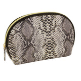 Cosmetic bag, semicircular, medium size