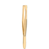 Cosmetic tweezers straight gold 1090