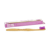 Soft Pink bamboo toothbrush