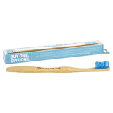 Bamboo toothbrush Medium Blue