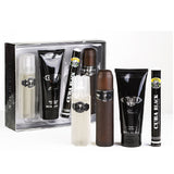 Cuba Black set eau de toilette spray 100ml + eau de toilette spray 35ml + shower gel 200ml + Aftershave spray 100ml