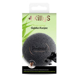 Botanical Inspirations Konjac sponge to wash your face with bamboo charcoal for acne skin