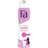 Invisible Sensitive 48h antiperspirant spray with the scent of rose and hawthorn 150ml