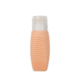 Silicone travel container for cosmetics with a screw cap and 78ml dispenser