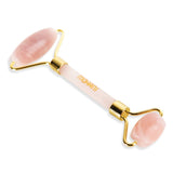 Rose quartz facial massage roller