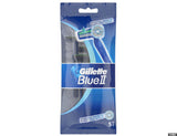 Blue II Chromium disposable razors for men 5pcs