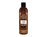 Henna Color Brown herbal hair shampoo in shades of brown 250ml