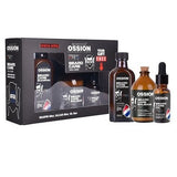 Ossion Premium Barber Beard Set Beard Shampoo 100ml + Beard Balm 100ml + Beard Oil 20ml