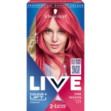 Live Color + Lift Brightening and coloring hair dye L77 Pink Passion