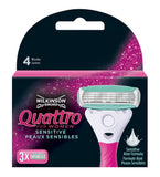 Quattro For Women replacement razor blades for women 3 pcs