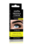 Professional Henna Color Cream henna for eyebrows in cream 1.0 Black 30g