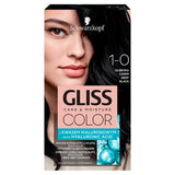 Gliss Color hair coloring cream 1-0 Deep Black