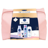 Pink Collection set oil in balm 200ml + antiperspirant roll-on 50ml + mild hair shampoo 250ml + care shower gel with almond oil 250ml + cosmetic bag