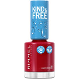 Kind & Free vegan nail polish 156 Poppy Pop Red 8ml