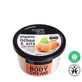 Organic Lychee & 5 Oils Body Cream body cream with the scent of lychee 250ml