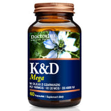 Mega K2 + D3 in black cumin oil, dietary supplement 60 capsules