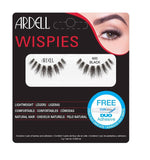 Wispies 600 1 pair of Black false eyelashes + adhesive