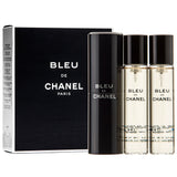 Bleu de Chanel twist and spray eau de toilette spray with a replaceable cartridge 3x20ml